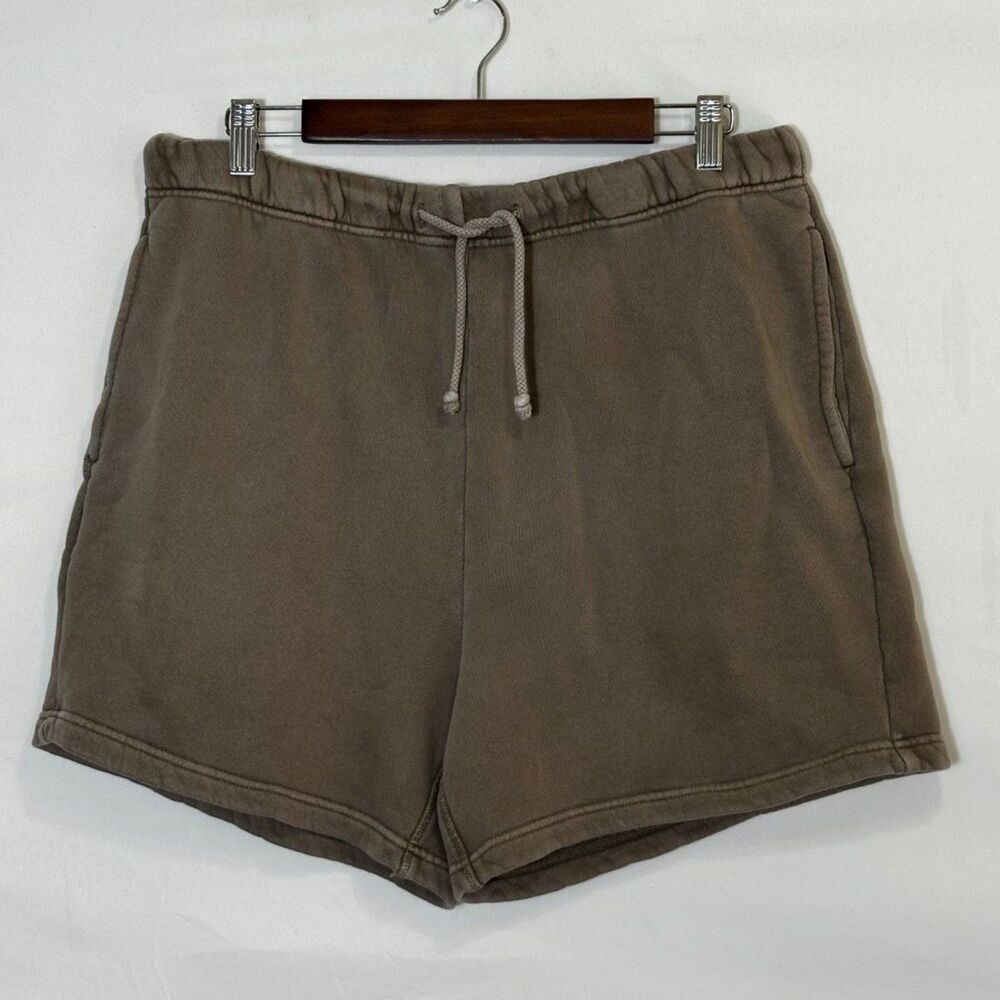 Elwood Core Sweatshorts Brown Organic Cotton Lounge Shorts Unisex Size L